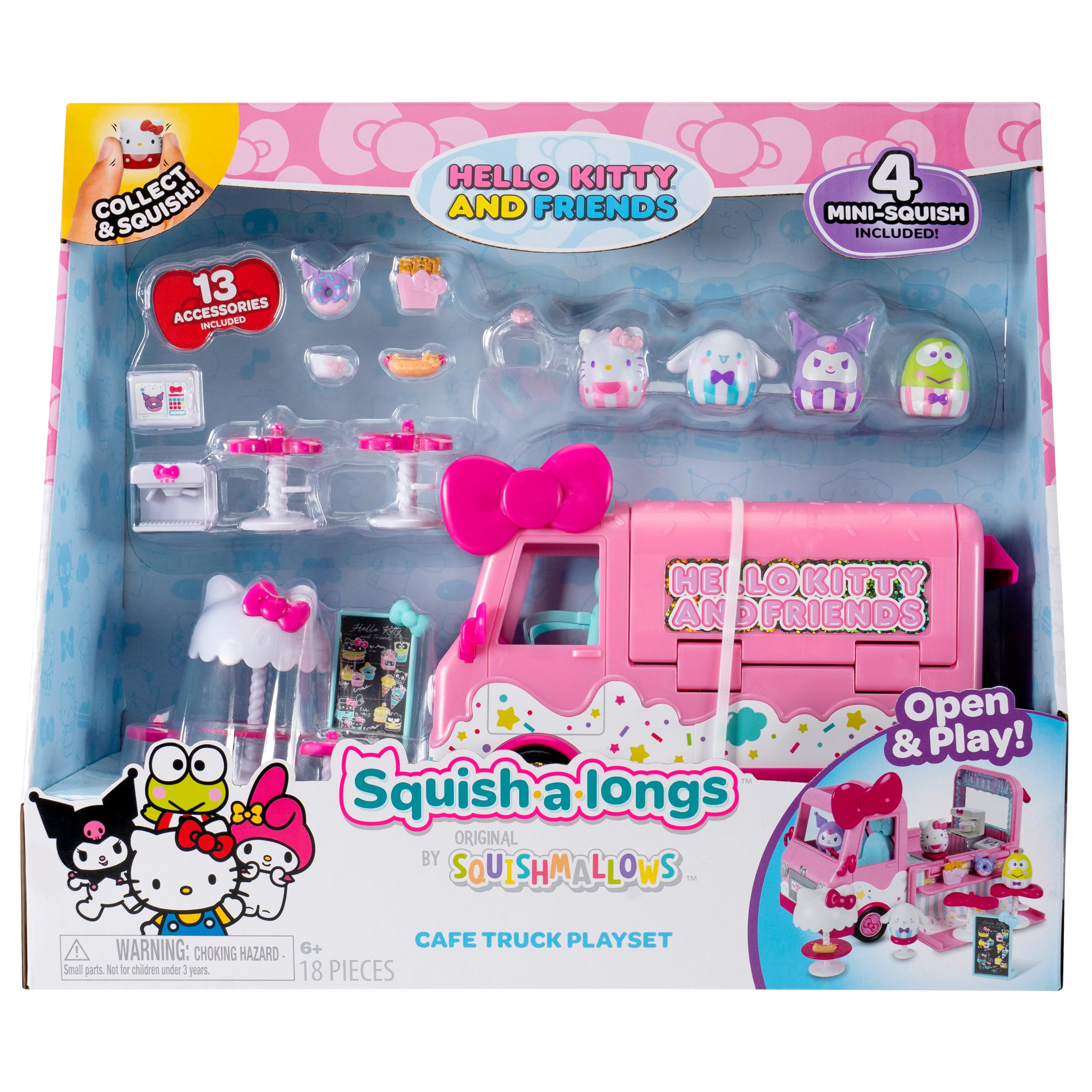 Squish-a-longs Hello Kitty and Friends Hello Kitty Cafe Truck