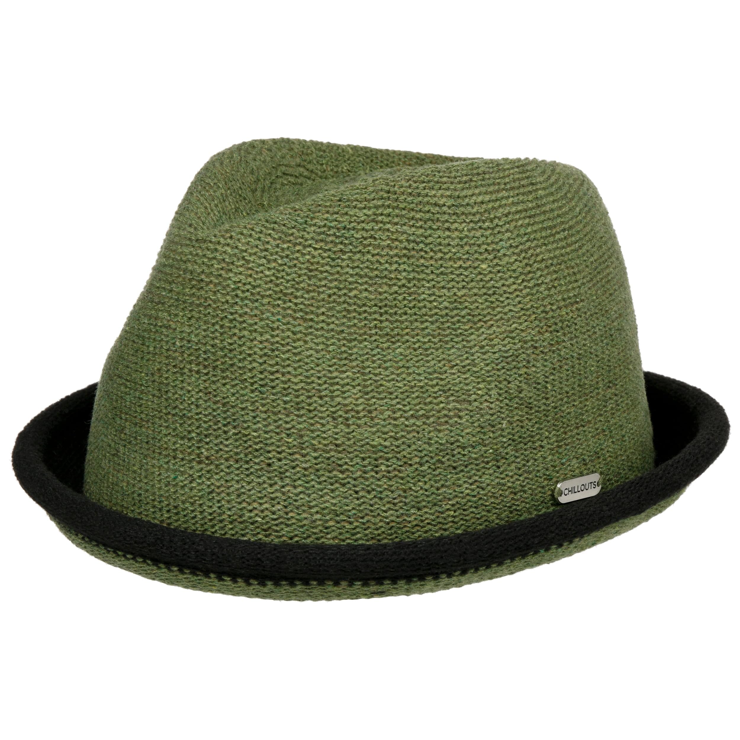 CHILLOUTS Boston Player Hat Women/Men - Trilby Summer Women´s Spring-Summer - M (56-57 cm) Olive-Black