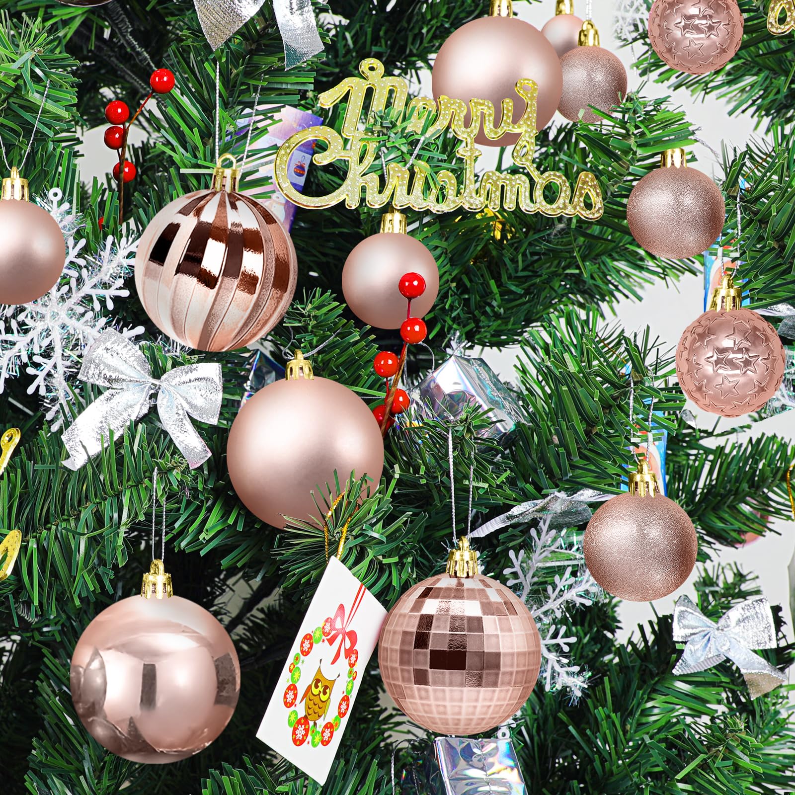 Ensemble de boules de Noël, décoration de boules de sapin de Noël, décoration de sapin de Noël
