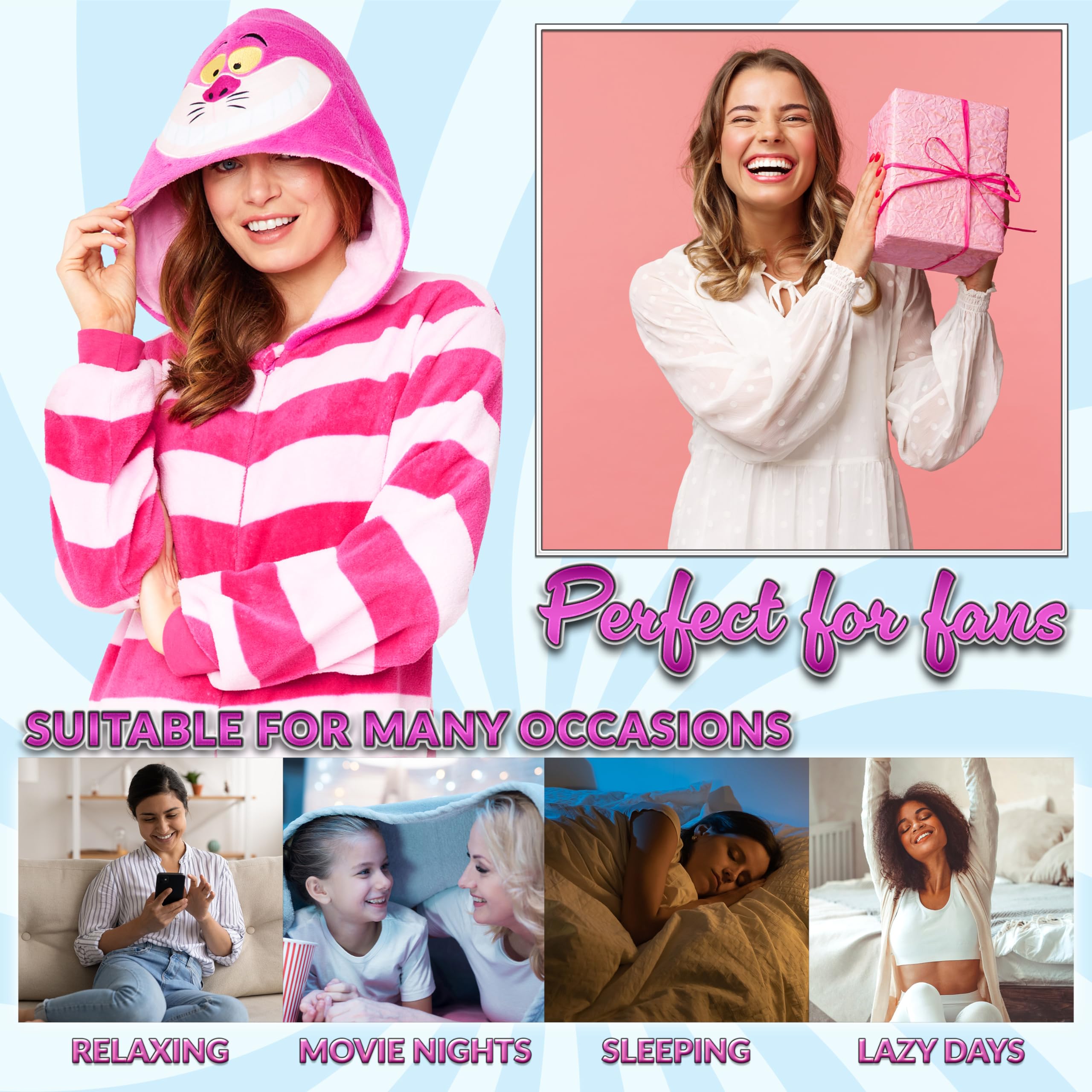 Disney Combinaison Pyjama Femme Stitch Minnie Bourriquet, Grenouillère Femme en Polaire, Onesie Adulte Ado Couple S-XXL