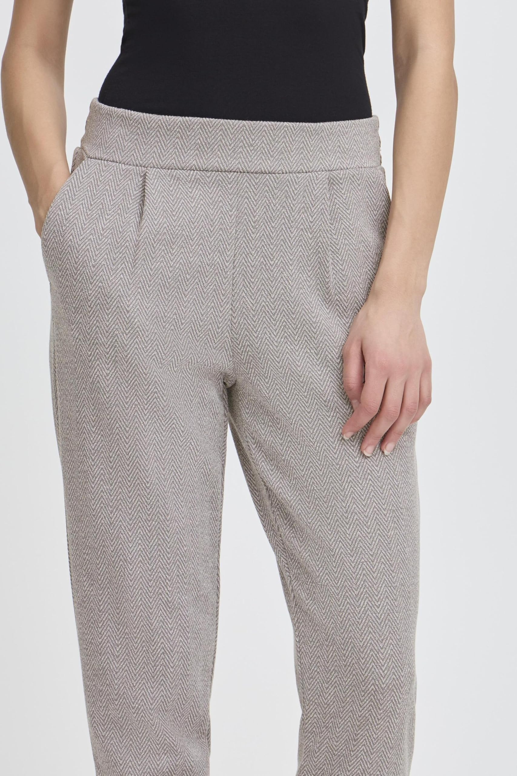 ICHI Damen Casual IHKATE IHKATE Jacquard PA8 Elastische Taille