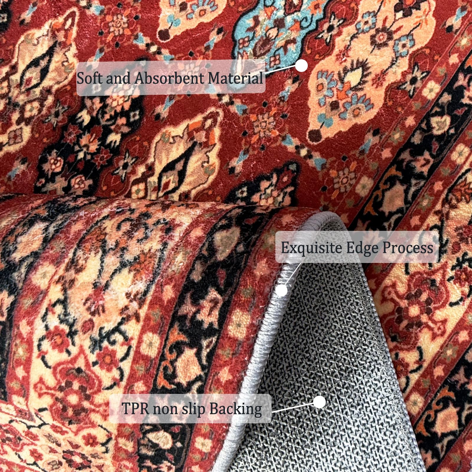 Długi korytarz dywan do korytarza, pralni, mata kuchenna, 70 x 120 cm chodnik, mata do prania w pralce, mata do wejścia, sypialni, schodów i łazienki