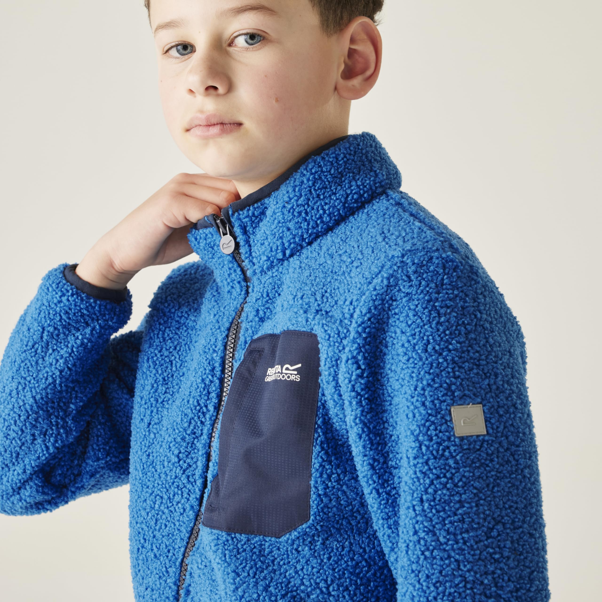Regatta Jr Frnkie Wm Fle Regatta Frankie - Forro polar con cremallera completa para niños Unisex niños