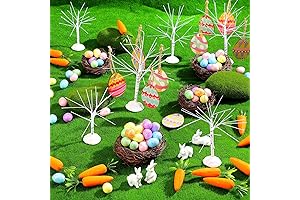 Hotop Easter Egg Topiary Tree Decorations