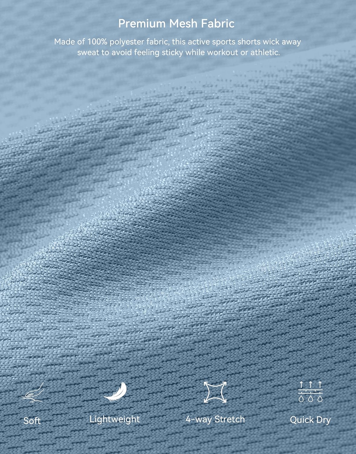 G Gradual Men's Athletic Shorts with Pockets 11" Long Basketball Shorts Lightweight Quick Dry Gym Workout Shorts for Men - Image 5