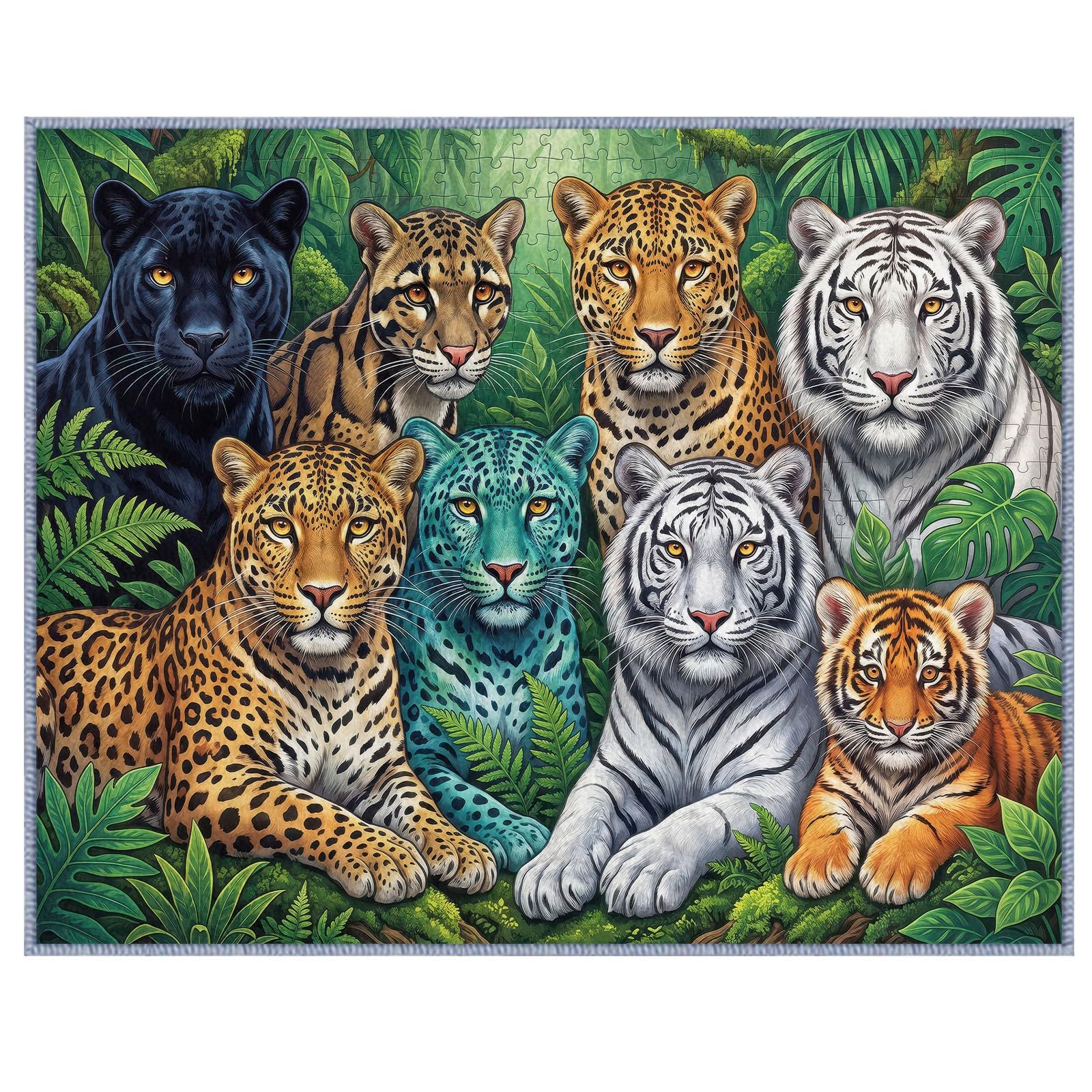 Dywan z motywem dzikiej przyrody, można prać w pralce, 160 x 230 cm