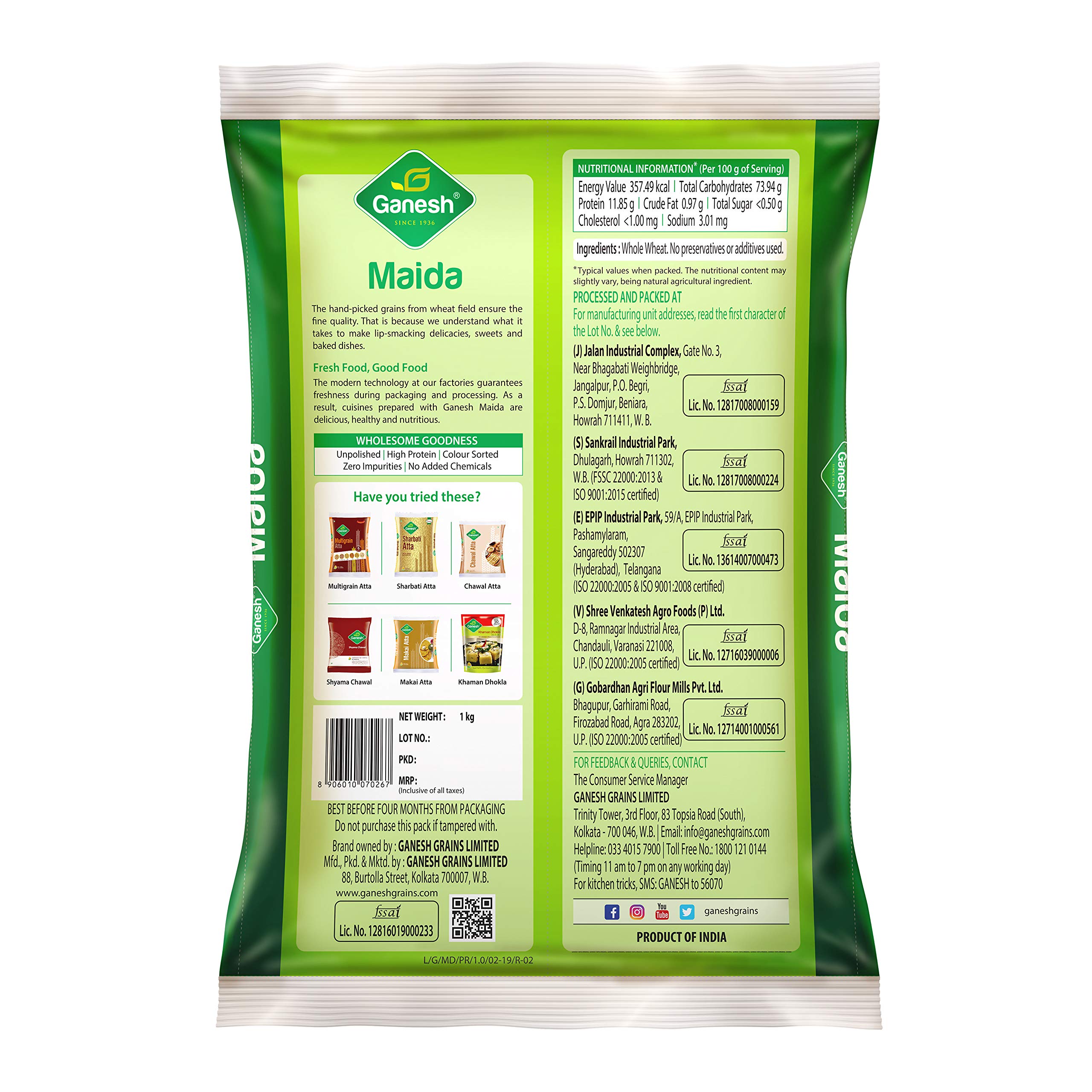 GANESH Maida 1 KG - Image 2 thumbnail