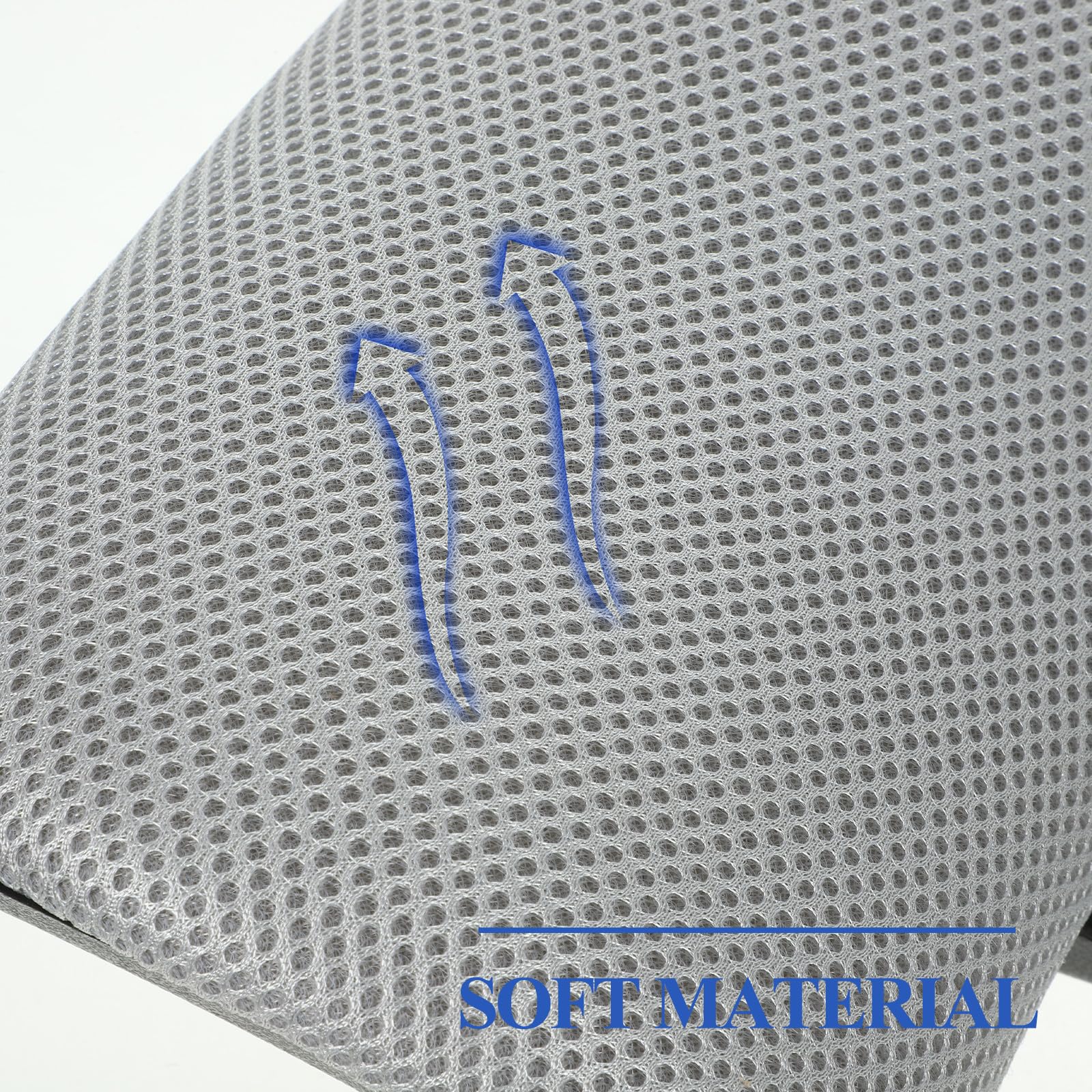 Reposacabezas Aadjustable para Silla de Oficina Cojín ómico para Cabeza y Cuello Accesorio Elevador Gris Plateado M Soporte Cervical para Escritorio en Casa