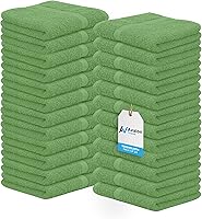 Vista 28 de Avalon Towels Toallitas de Algodón – (Paquete de 24) Tamaño 12x12 Pulgadas, 100% Algodón Hilado en Anillo, Toallitas Faciales Suaves y Absorbentes