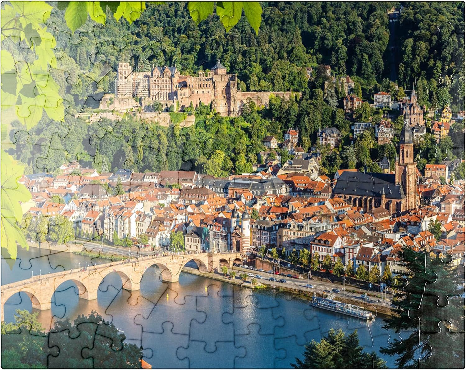 MyPuzzle Heidelberg in Summer, Germany - Premium 300 Piece Jigsaw Puzzle for Adults