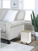 Vista 3 de SunnyPoint Cubo de basura pequeño de 6 litros (1.58 galones) con cubos interiores de plástico; baño rectangular, oficina, cocina y dormitorio, paso