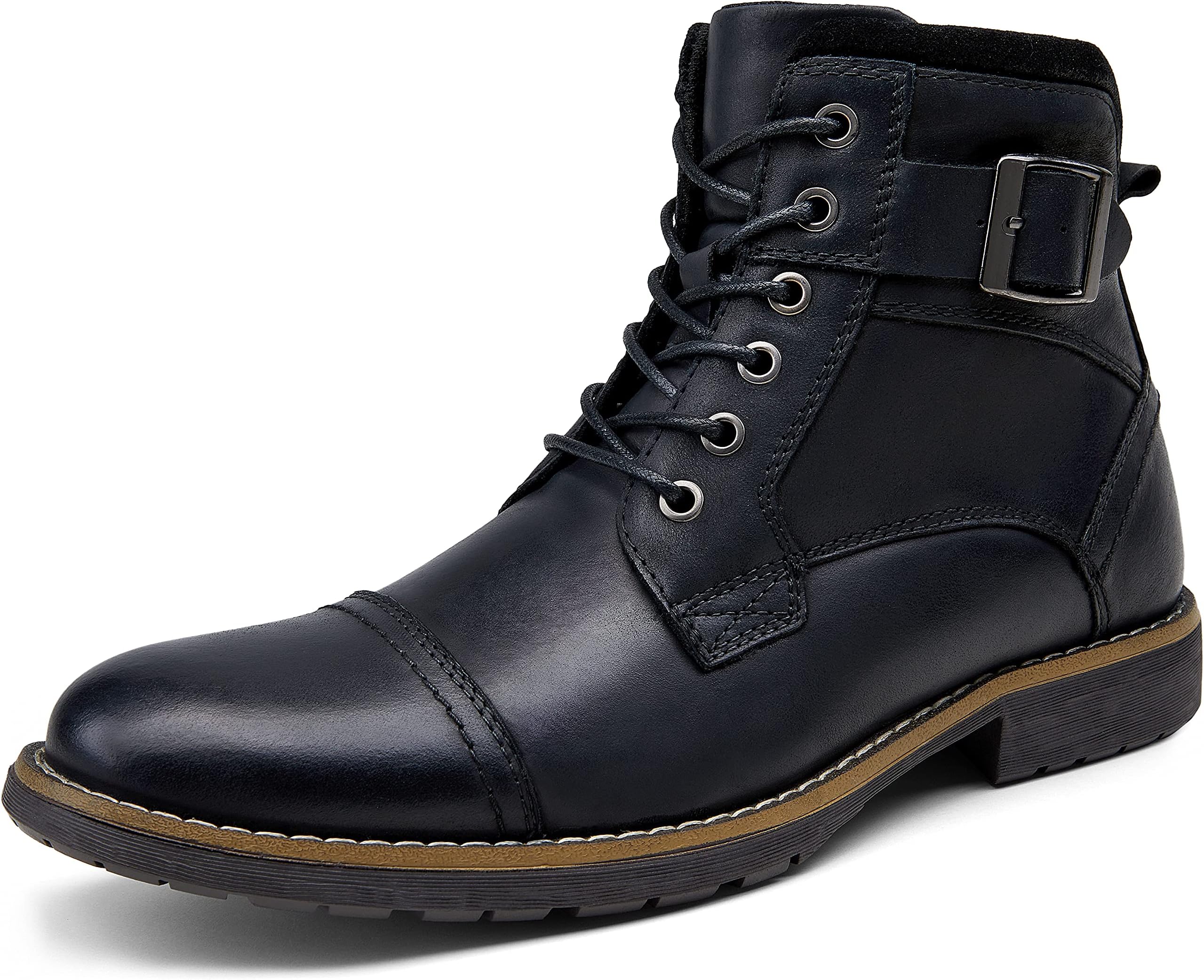 Vostey Men's Boots Boots for Men Casual Boots Motorcycle Combat Ankle Dress Boots Mens