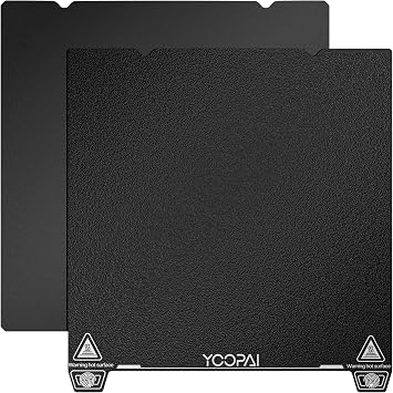 YOOPAI Double Side Textured Black PEI Sheet 235mmx235mm- 3D Printer Plate for Creality Ender 3/Ender 3 Pro/Ender 3 V2/Ender 3 S1/Ender 3 S1 Pro/Ender 3 Neo/Ender 3 V2 Neo