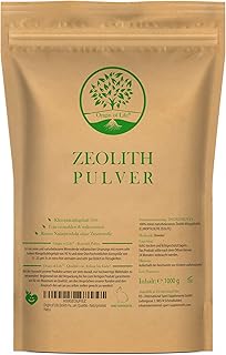 Origin of Life Zeolith Pulver 1000g – Klinoptilolith 95% - extra fein gemahlen & ohne Zusätze - Einführungspreis - Premium...