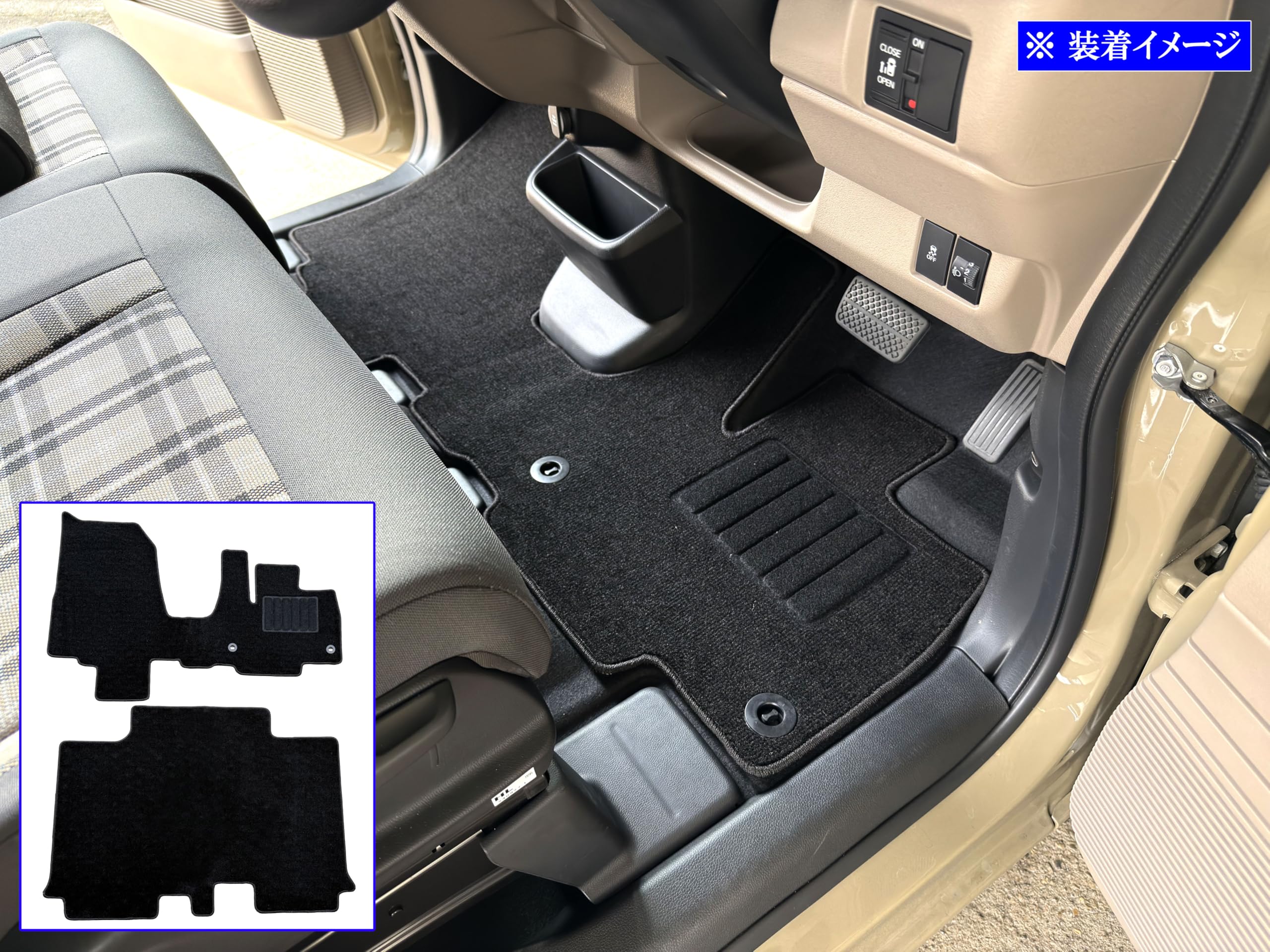 Amazon | BRIGHTZ N-BOXジョイ JF5 JF6 フロアマット 2PC 【 FLOOR