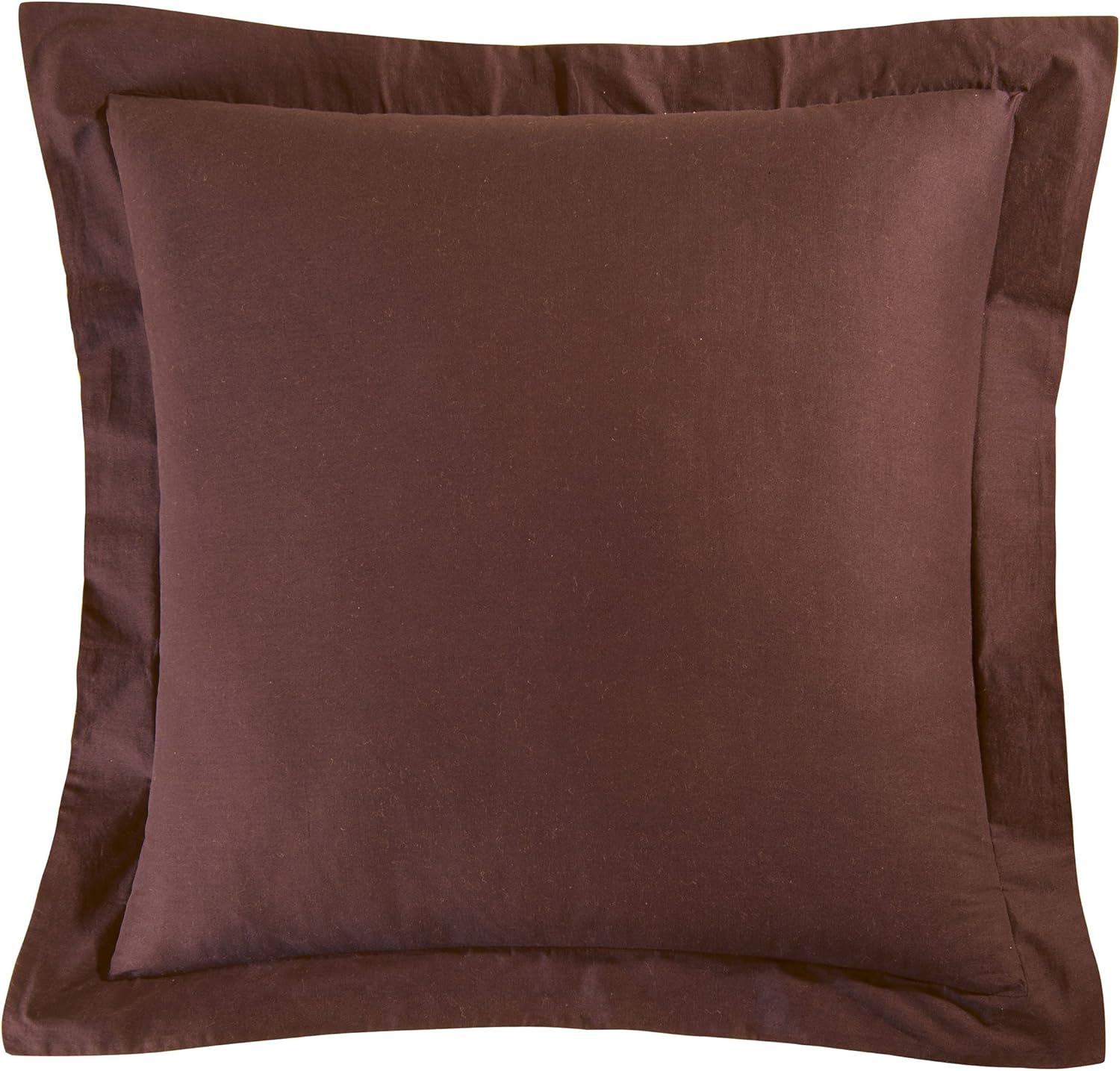 C&F Home 26" x 26" Brown Cotton Euro Pillow Sham Euro Sham Brown