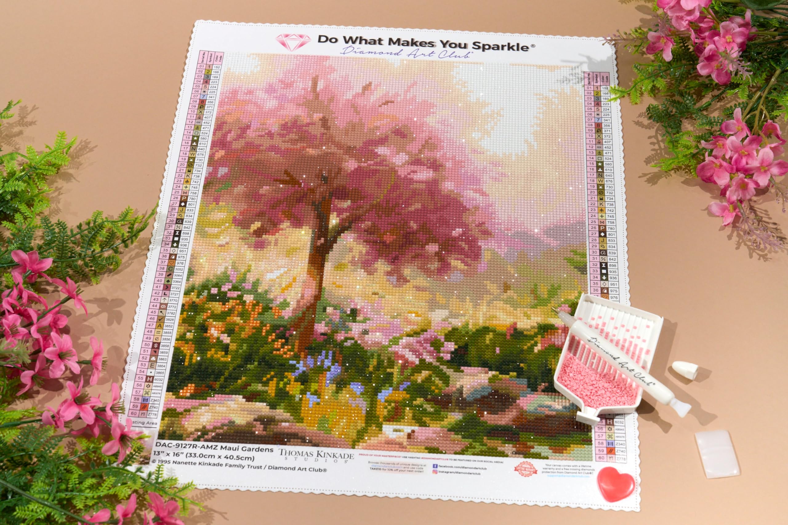 Amazon.com: DIAMOND ART CLUB Maui Gardens Diamond Art Kits for