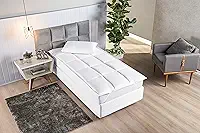 PILLOW TOP PARA COLCHÃO SOLTEIRO 01 PEÇA - SUAVITEC® BRANCO - 138cmX88cm40cm