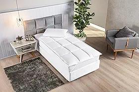 PILLOW TOP PARA COLCHÃO SOLTEIRO 01 PEÇA - SUAVITEC® BRANCO - 138cmX88cm40cm