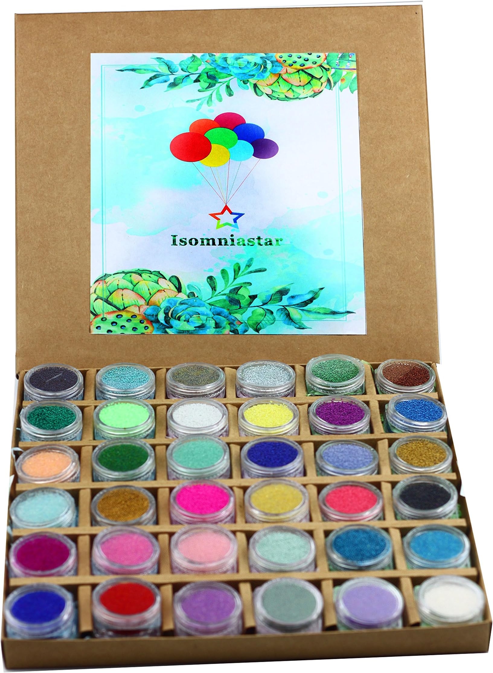 INSOMNIA STAR 36 color nail art small beads Tiny 0.6-0.8MM Crafts
