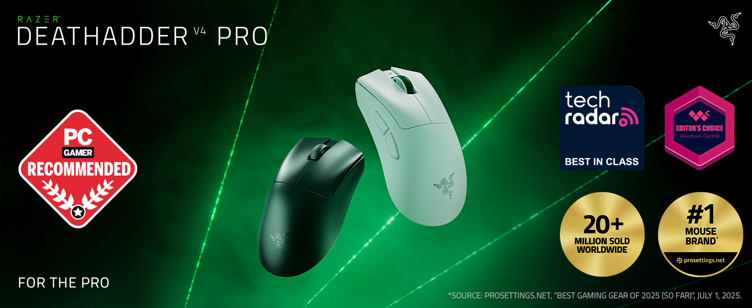 マウス・トラックボール Razer deathadder v4pro Razer DeathAdder V4 Pro Wireless Gaming Mouse - Black - us