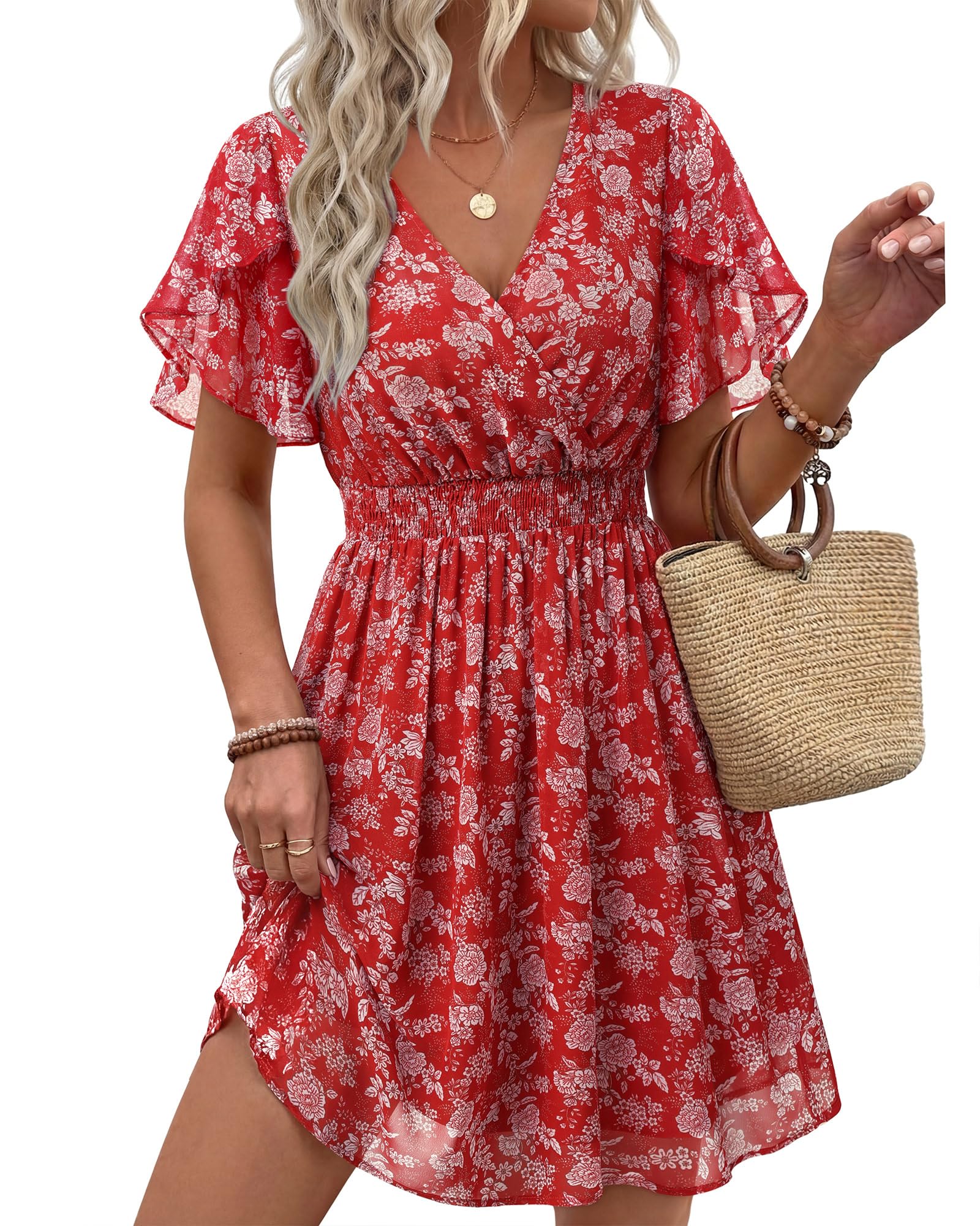 Womens Ruffle Dress