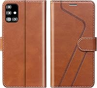 Vista 71 de para Samsung Galaxy A14 5G (2023) Funda tipo cartera, Funda de cuero con tapa [Bloqueo RFID] Soporte para tarjetas de crédito Folio Soporte