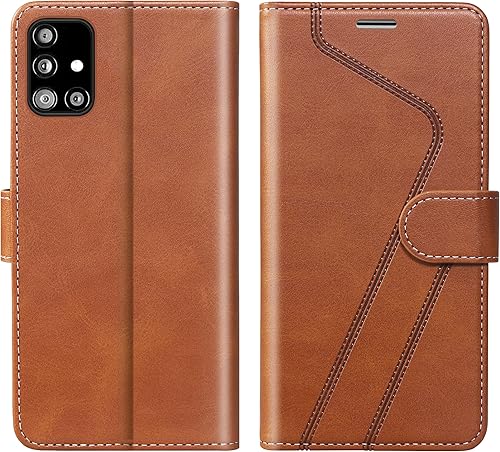 Miniatura 71 de para Samsung Galaxy A14 5G (2023) Funda tipo cartera, Funda de cuero con tapa [Bloqueo RFID] Soporte para tarjetas de crédito Folio Soporte