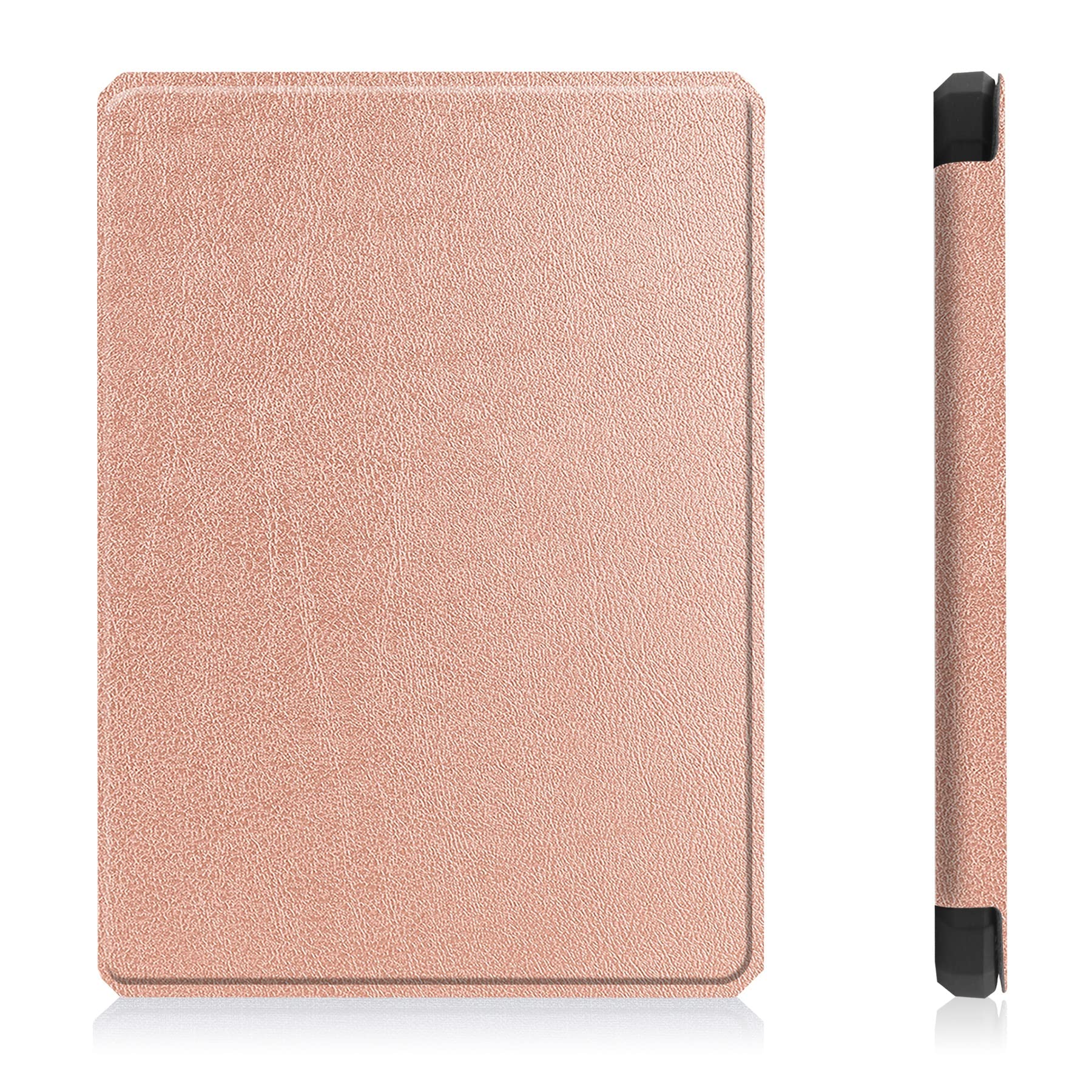 Slim Case dla Kindle PaperWhite (wersja 6,8 "2021), TPU. Skórzany przypadek Ochronna Smart Folio Shell Pokrywa z zamknięciem magnetycznym i funkcją stoiska auto Wake/sen(Rose Gold)
