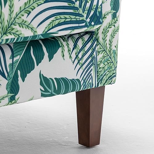 Miniatura 67 de Container Furniture Direct Silla de brazo contemporánea con marco de madera de abedul y tapicería de terciopelo, sillón para decoración de oficina y