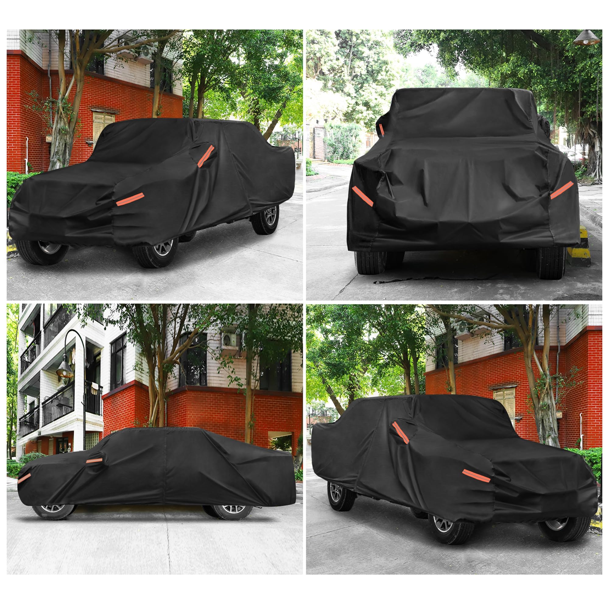 X AUTOHAUX Truck Car Cover for Jeep Gladiator JT 2020-2024 Outdoor Waterproof Sun Rain Dust Wind Snow Protection — view 6