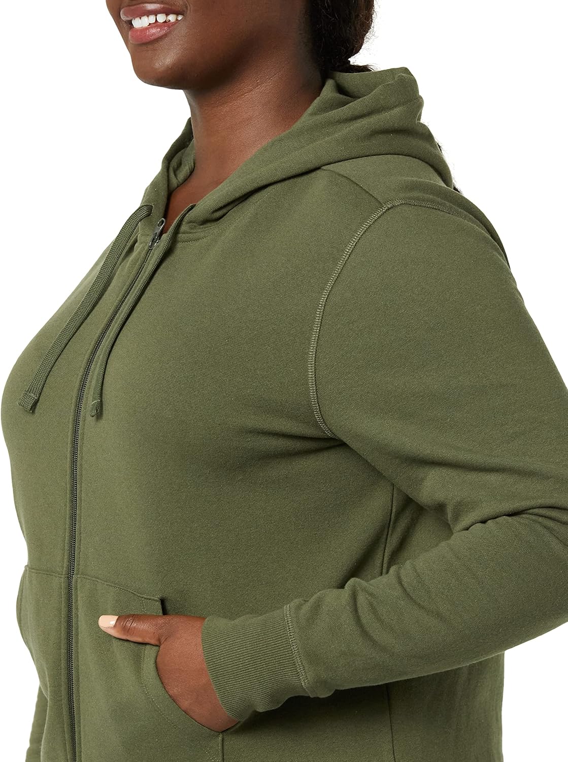 Amazon Essentials womens Fleece Full-Zip Hoodie (Available in Plus Size) - Image 6