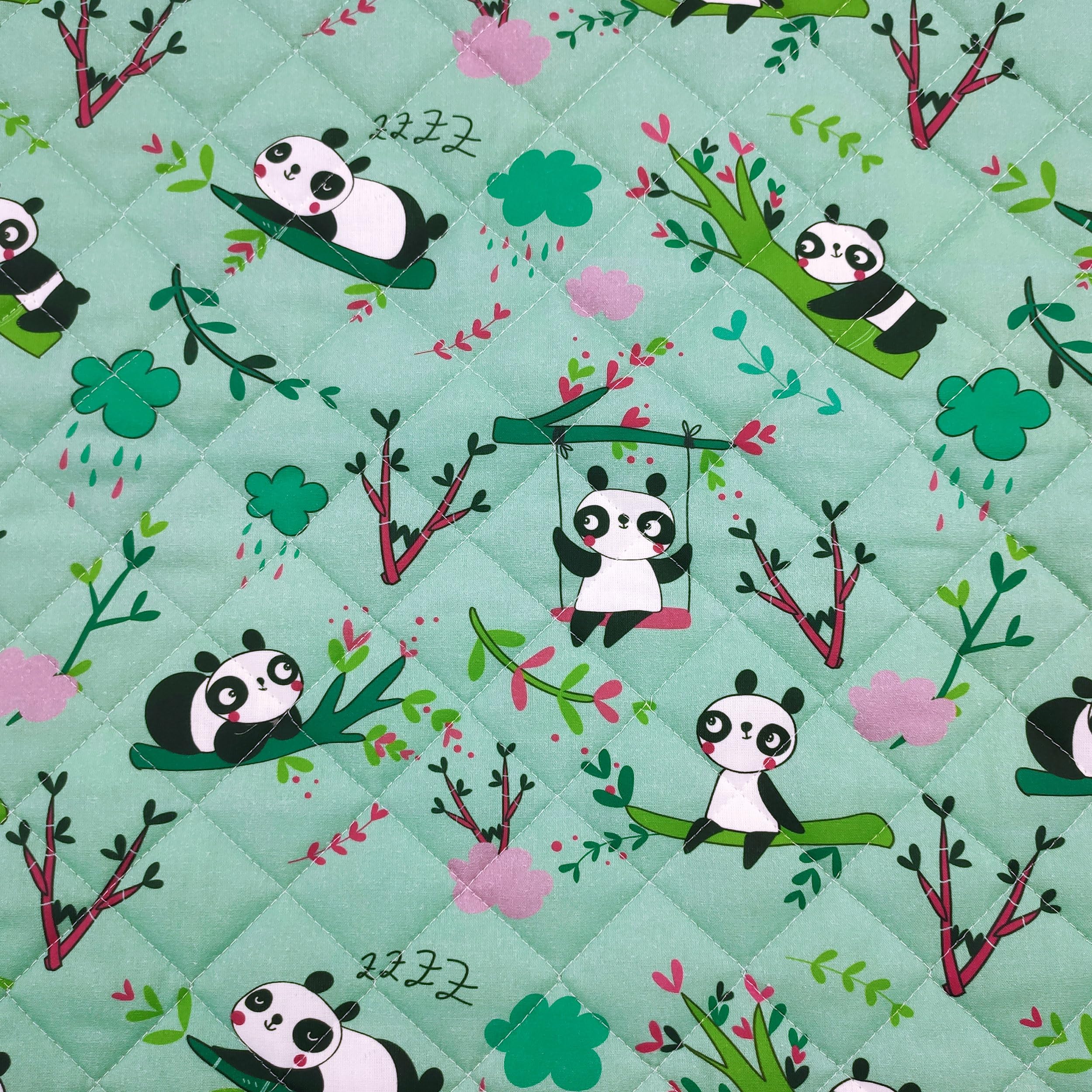 Saco de Dormir y Saco de guardería para bebés de 2 a 6 años - Tejido Acolchado 100% algodón, para Dormir en la guardería y en casa - Made in Italy (Saco de Dormir Panda