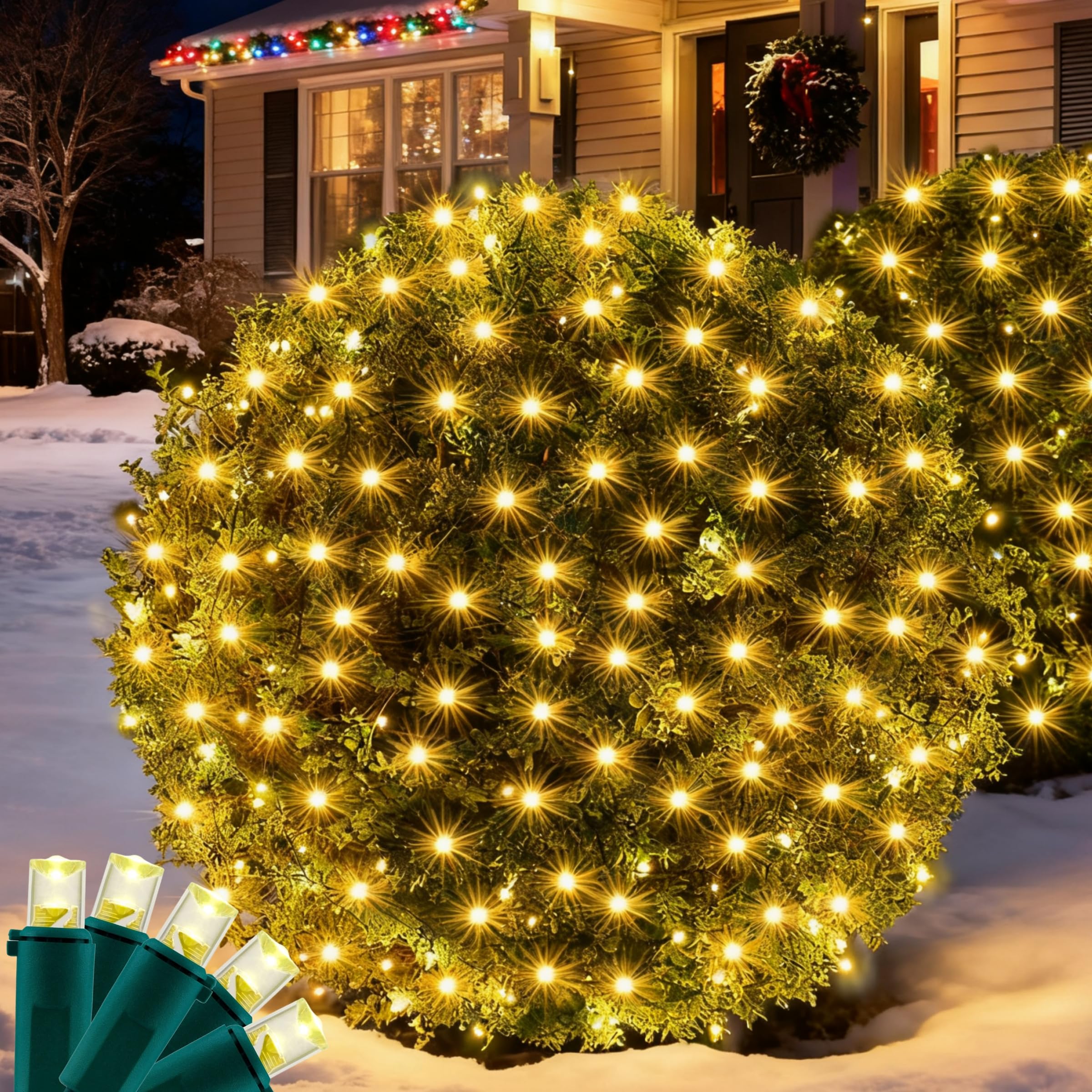 Wabarle Net Lights for Bushes