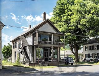 1937 Town clerk's office. Hyde Park, Vermont 11x14 Photo Print