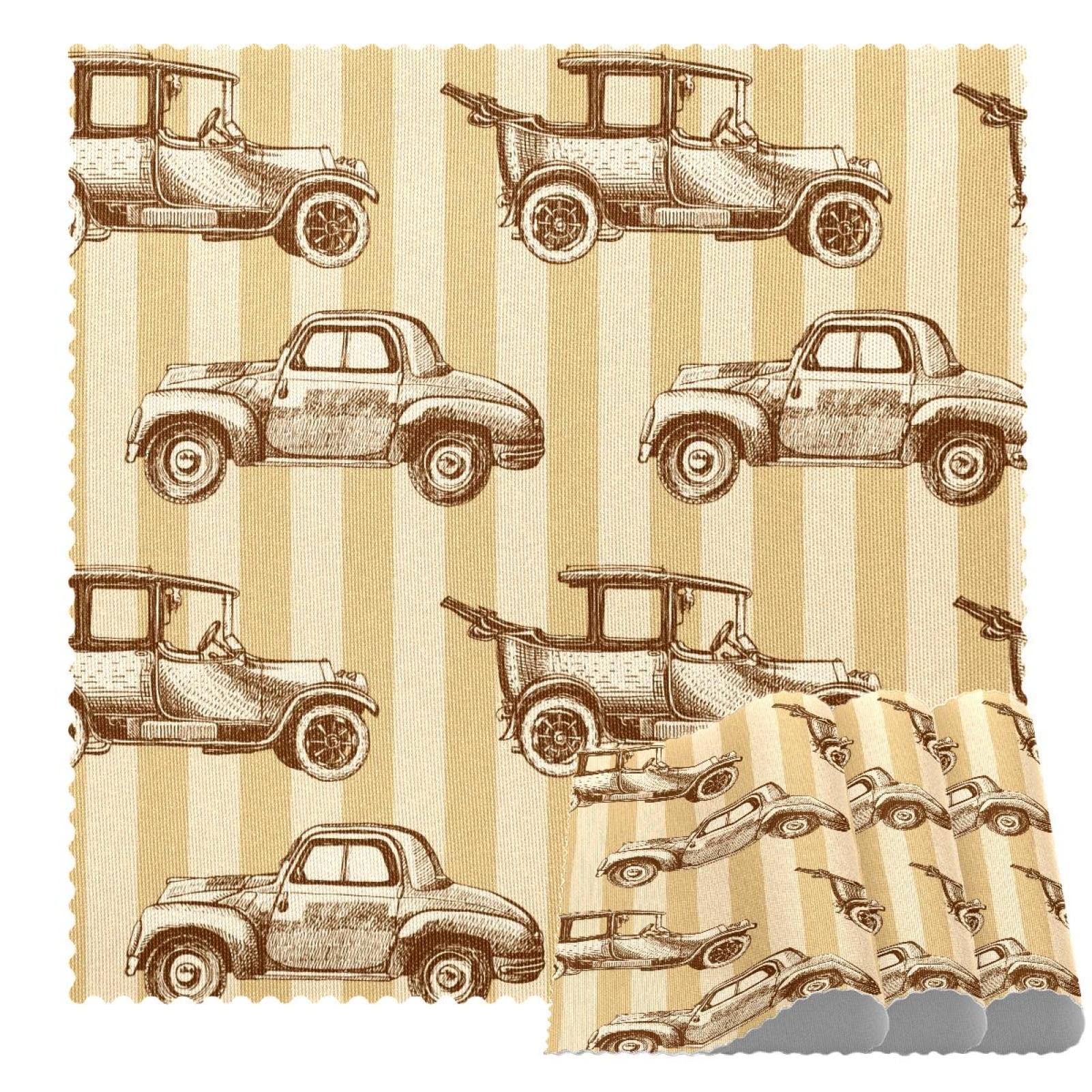 Sets de table rétro voiture 30,5 cm - Set de table antidérapant résistant chaleur salle à manger