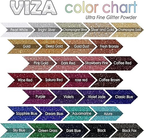 Miniatura 3 de Viza Purpurina gruesa holográfica holográfica de 7.8 onzas  7.76oz de calabaza, polvo ultra fino con purpurina mixta gruesa de PET para pintura de