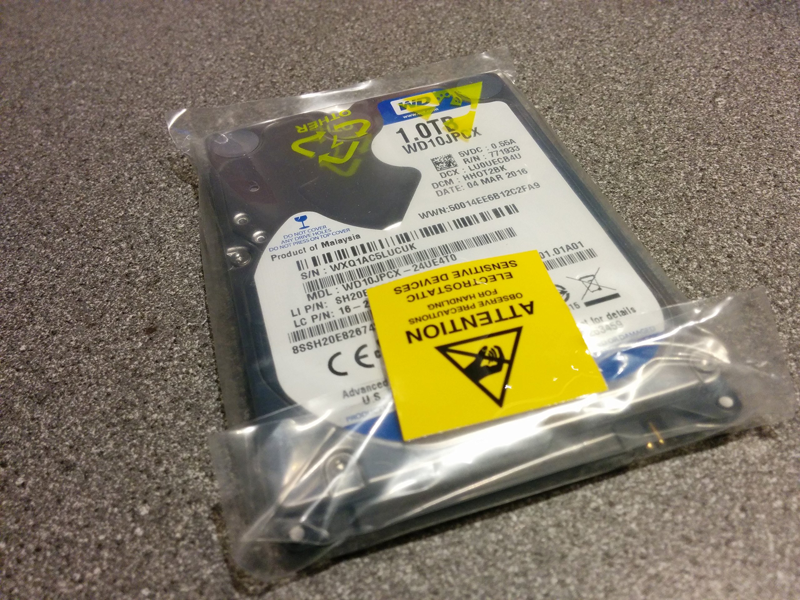 Amazon | Western Digital wd10jpcx-24ue4t0 DCM : ehot2bk 1tb