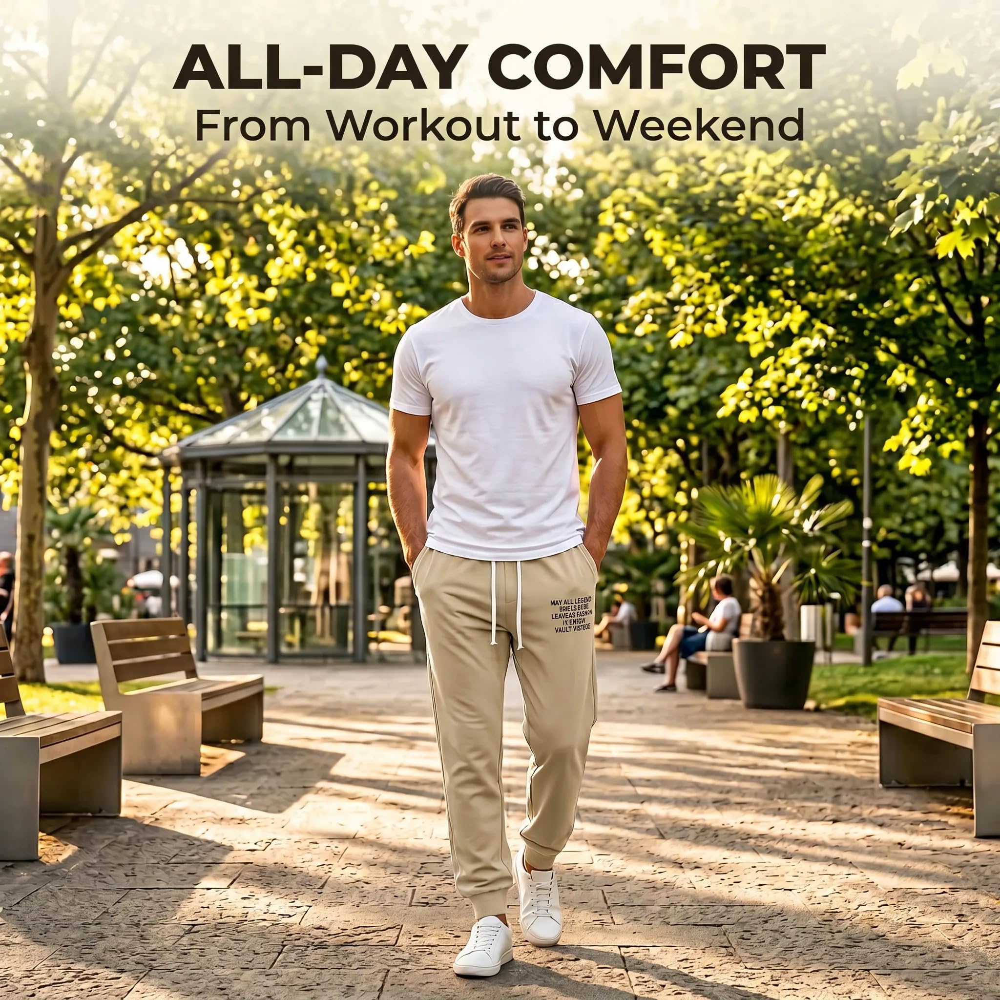 Mens Pants 2026 Summer Casual Lightweight Sweatpants Stretch Quick Dry Hiking Pants Athletic Outdoor Workout Joggers — view 3
