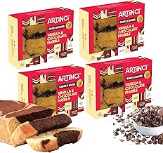 Artinci Vanilla and Chocolate Cake, As Seen on Shark Tank India, Keto Diabetic Friendly with 7.1g Protein & High Fibre (per serving), Suitable for Weightloss (Pack of 4)