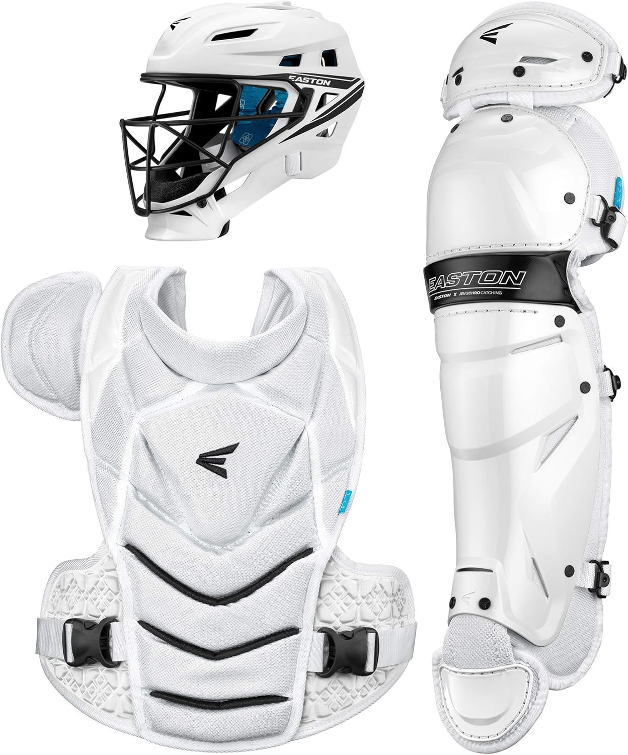 Easton | JEN SCHRO The Very Best Fastpitch Softball Catcher's Equipment | Box Set | NOCSAE Certified | Multiple Sizes/Colors