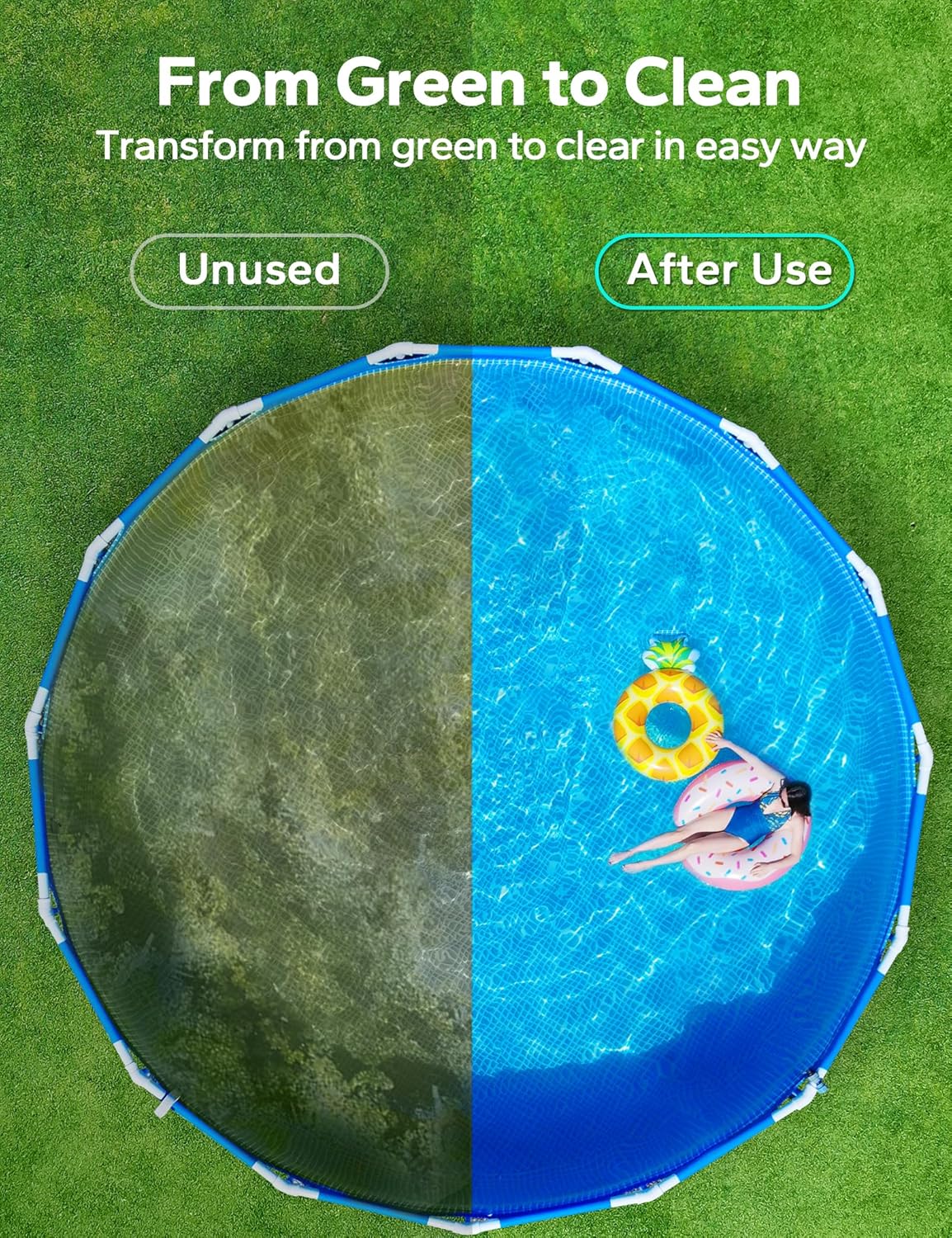 Pool Phosphate Remover,Advanced Phosphate Removal Pool Formula-Perfect for Swimming Pool Treatment to Make Your Pool Phosphate Free