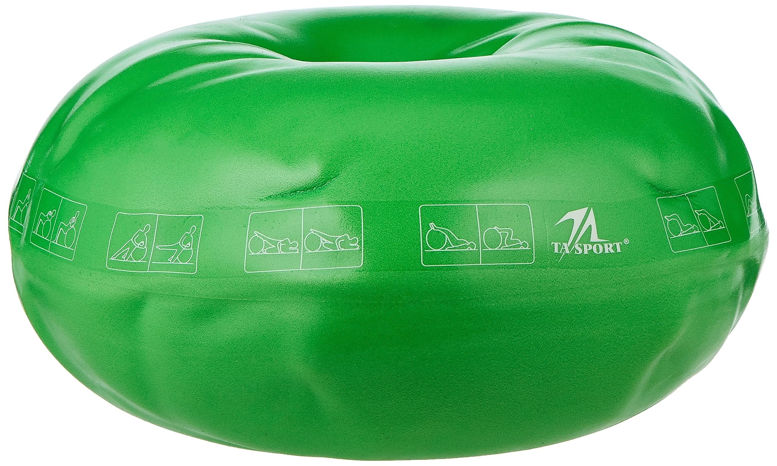 Leader Sport TA Doughnut Gym Ball, 40 cm x 30 cm Size, Green