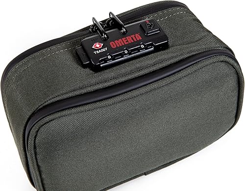 Miniatura 3 de DIME BAGS Omerta Goodfella - Cápsula acolchada con bloqueo de filtro de carbono, tecnología de carbón activado y bloqueo de combinación aprobado por