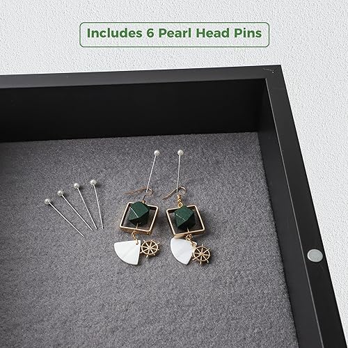 Miniatura 6 de Frametory, Marco de caja de sombra de 11 x 14 pulgadas, apertura frontal, caja de exhibición de 2 pulgadas de profundidad para pared y mesa, caja de