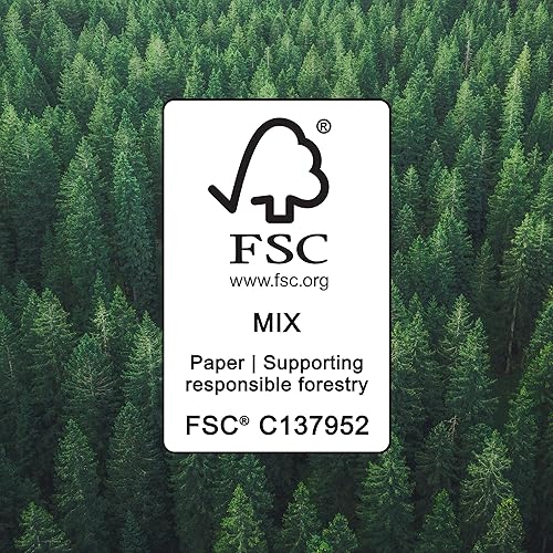 Miniatura 10 de Yaxa Basics - Papel higiénico de 2 capas, 12 rollos = 48 rollos regulares, 350 hojas, (2 paquetes de 6), sin perfume