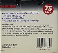 Vista 3 de Memorex 700 MB 40x CDR (paquete de 75)