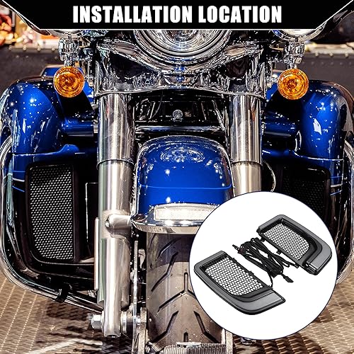 Miniatura 2 de Carenado LED para motocicleta, parrillas inferiores, intermitentes, luz de funcionamiento para Harley Electra Glide Road Glide CVO Street