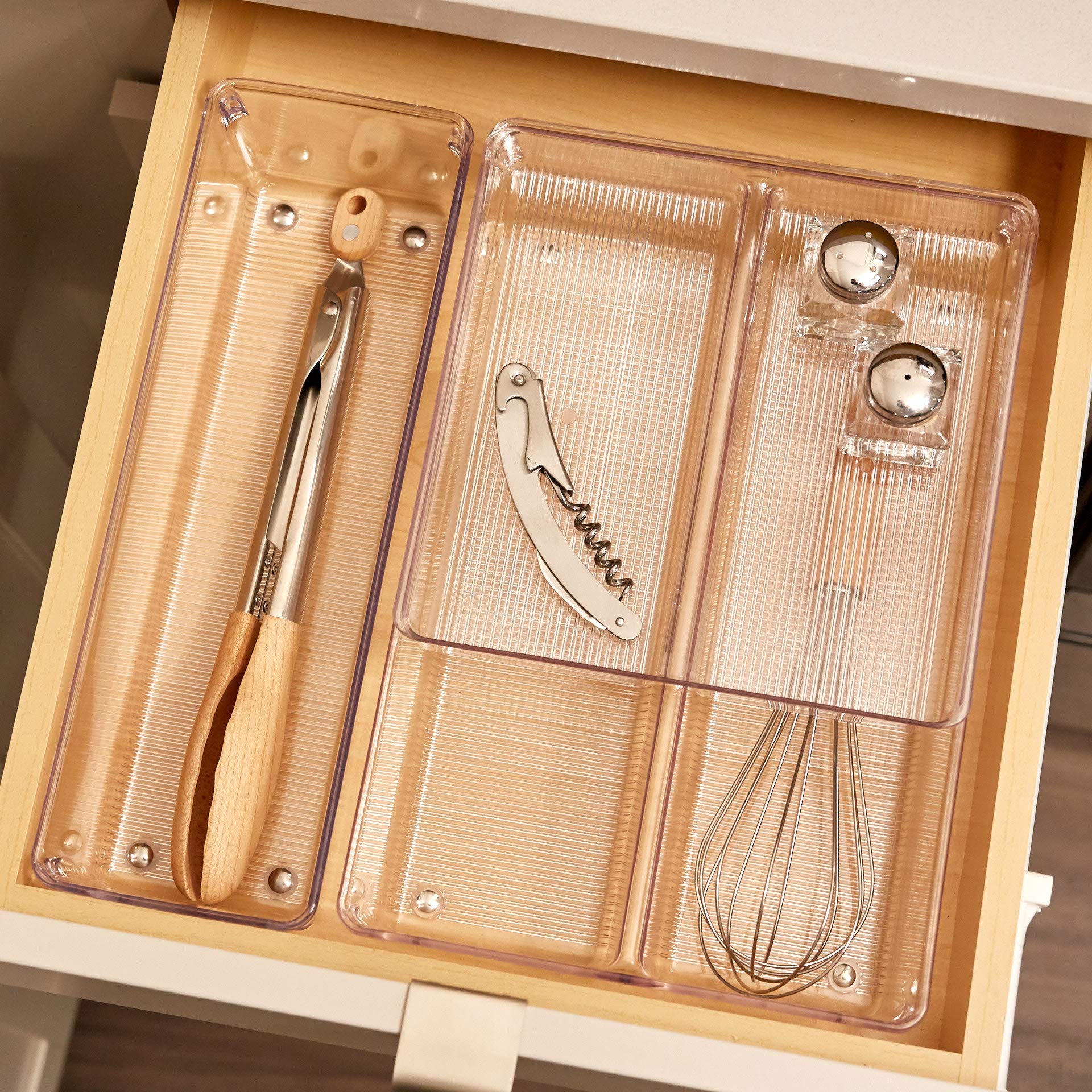iDesign Linus Kitchen Drawer Organizer for Silverware, Spatulas