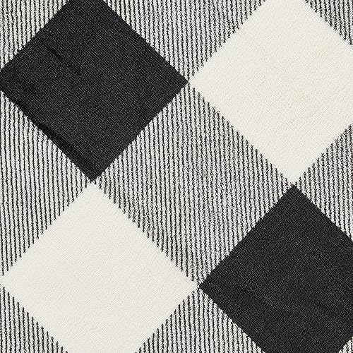 Miniatura 4 de Manta de vellón y sherpa, manta estampada súper suave para sofá, silla o cama, acogedora y lujosa, manta de felpa de 50 x 60 pulgadas, color negro y